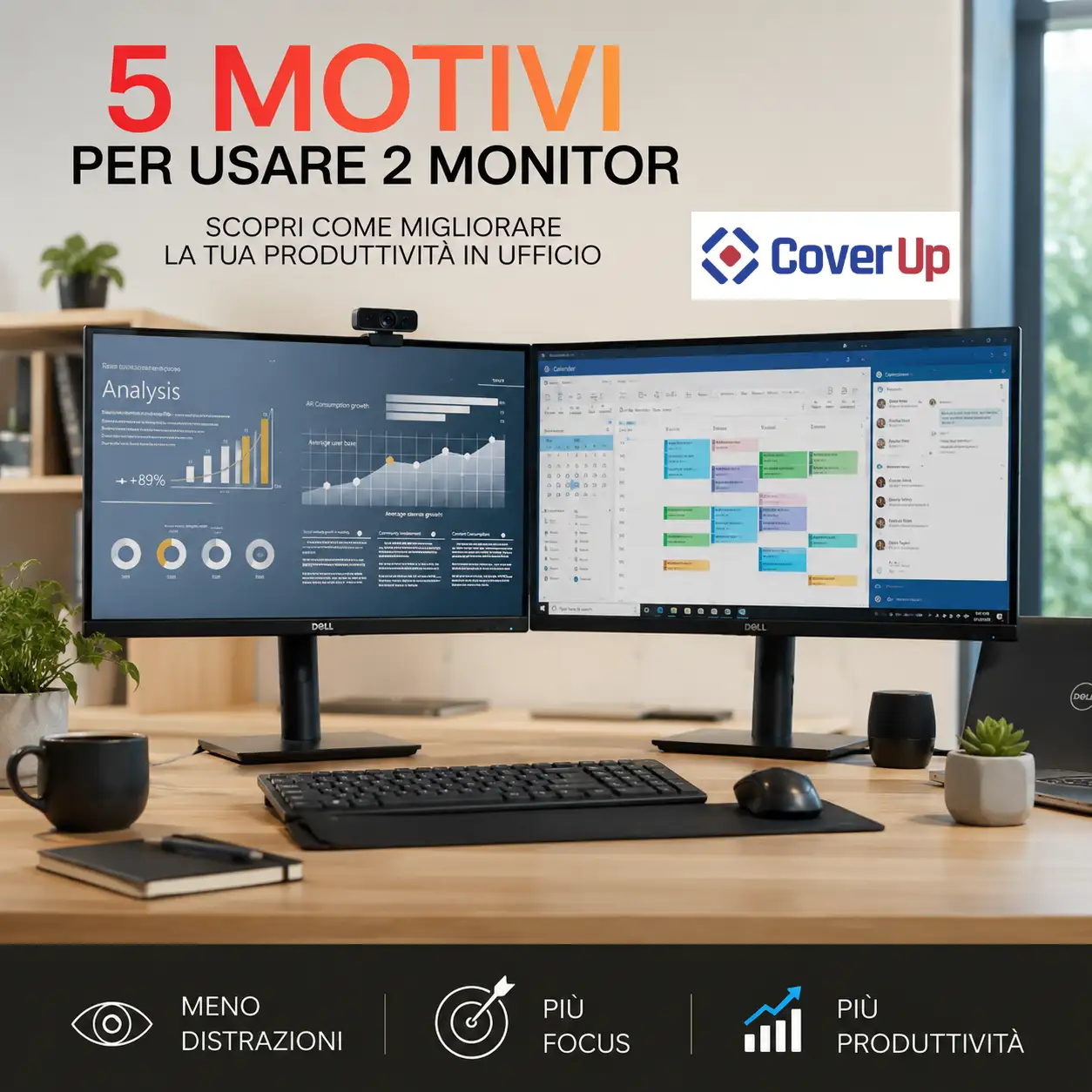Doppio monitor in ufficio